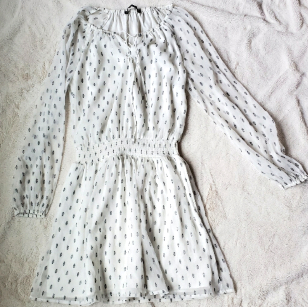 Abercrombie and Fitch Lace-Up Peasant Dress